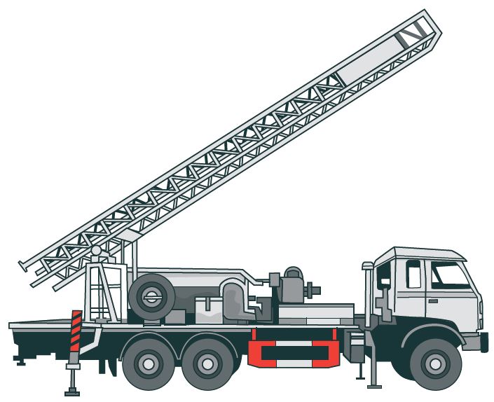 image truck mounted drill rig