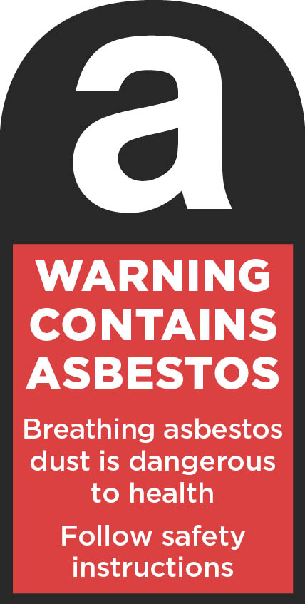 [image] Asbestos label