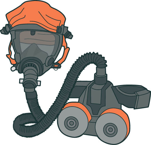 [image] Powered air-purifying respirator - asbestos protective clothing