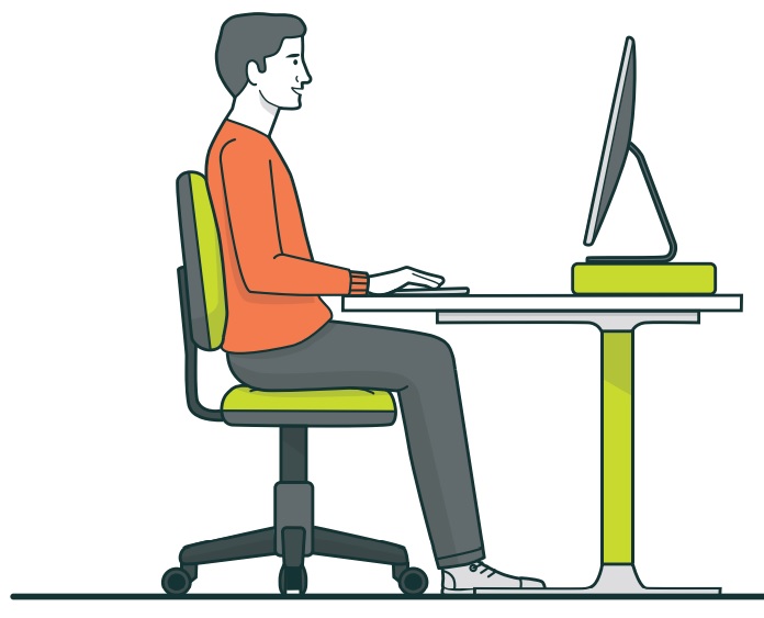 Tips for an ergonomic desk and chair at work: Improve your health